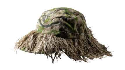 Camouflage Boonie Hat: A specialized camouflage boonie hat designed to provide concealment in outdoor environments, ideal for activities requiring stealth.