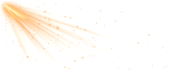 Light Vector with Sun Glare. Sun, Sunrays, and Glare in PNG Format. Gold Flare and Glare.
