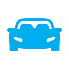 sports car colored icon