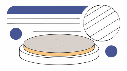 Abstract Minimalist Platform Design with Circles and Lines