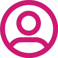 Minimalist Profile Icon – Social Media Avatar Symbol Vector