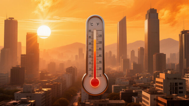 The city under scorching heat