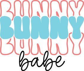 Adorable Bunny Babe Cute Bunny Illustration Design