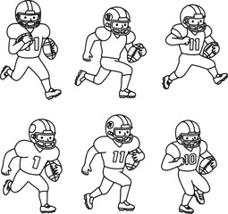 football players vector