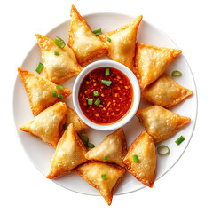Samosa, samsa or somsa is a triangular fried cake. The filling is boiled potatoes seasoned with spices mixed with peas, onions, cilantro, and sometimes paneer. This snack is popular in Central Asia, S