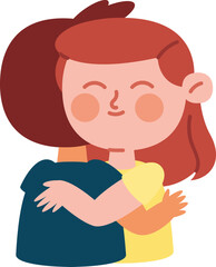 Embrace of Friendship: A tender embrace shared between two figures, highlighting the warmth and connection of friendship.