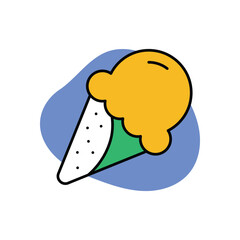 ice Cream Icon vector stock illustration