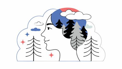 Woman Dreaming of Nature