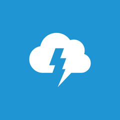 Thunder Cloud Logo design vector template