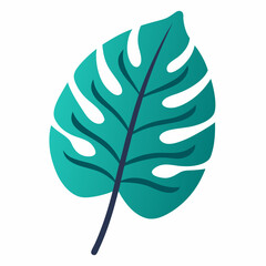 Tropical-leaf-doodle  Vintage Travel & Ocean Sketch Vector