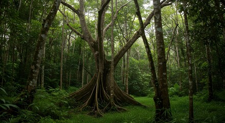 forest in the morning