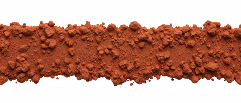 Rich red soil texture, earthy and natural, ideal for backgrounds or design elements. This captures essence of raw earth and organic materials