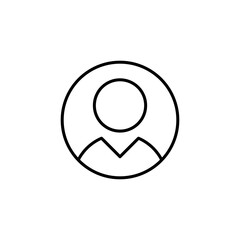 user, avatar, profile icon vector