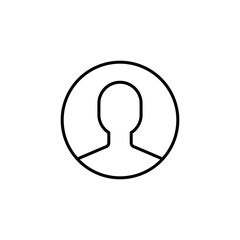 user, avatar, profile icon vector