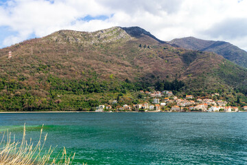 Small village on coast of Kotorska Bay.