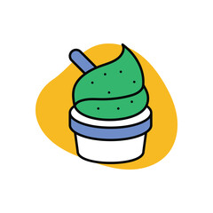 ice Cream Icon vector stock illustration