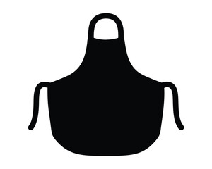 kitchen apron icon silhouette design vector