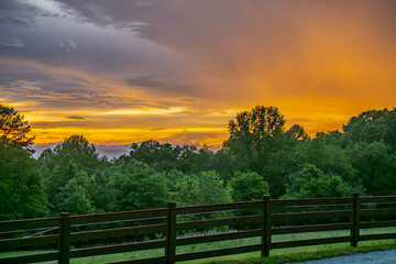 Fototapeta premium mountain sunset