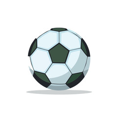 Fototapeta premium Classic Soccer Ball – Flat Vector Illustration