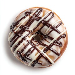 Cookie and cream doughnut sweets donut confectionery.
