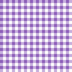Deep iris gingham seamless pattern with dense square checks in purple hues