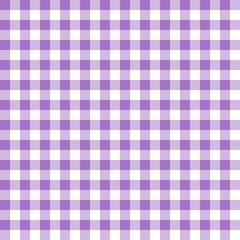 Grape purple gingham seamless pattern with dark square checks in repeat grid