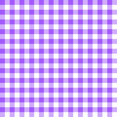 Bright violet gingham seamless pattern with vivid square check layout