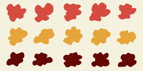 colorful hand drawn crayon type bubble letter vector illustration set. poster decoration set.