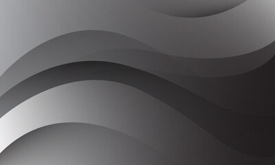 Black and white abstract wave background. Eps10 vector