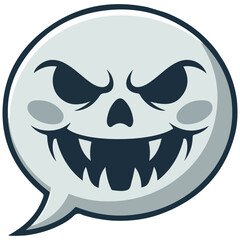 Spooky festival items set vector isolated white background