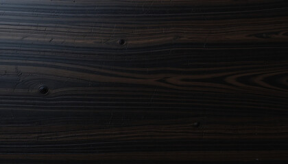 Elegant dark ebony wood grain revealing its rich detailed texture photographed with fine detailing
