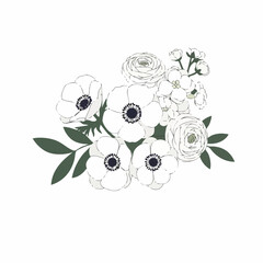 Elegant White Floral Arrangement with Delicate Details