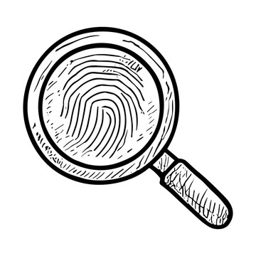 Fingerprint with Magnifier