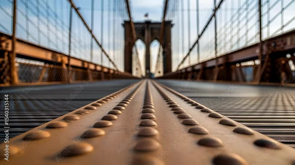 Aufkleber a medium closeup shot capturing the texture of the bridges surface highlighting the contrast between