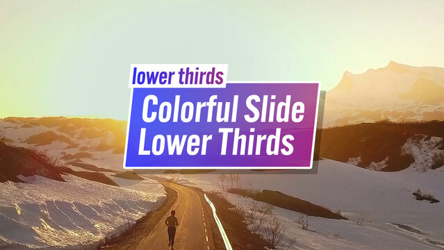 Colorful Slide Lower Thirds