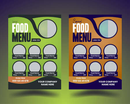 Special Food Menu Design, For Grow Your Business