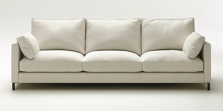 white sofa isolated on white