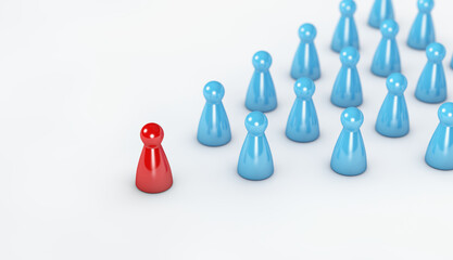 Business Leadership And Team Management Concept