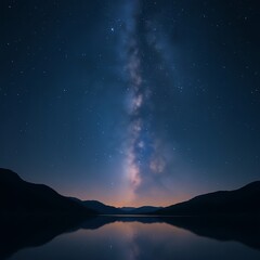 Galaxy Rise Over Silent Waters