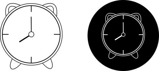 Clock with arrow circle icon. Time icon collection. Vector illustration.