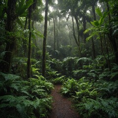 Fototapeta premium tropical forest in thailand