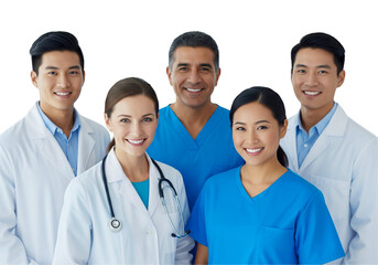 portrait of a smiling medical team