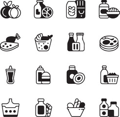 food icons set