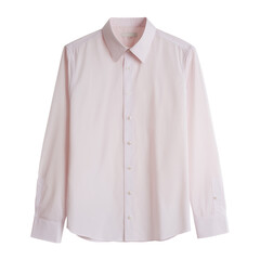 Dusty pink shirt isolated white background
