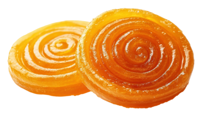 Ready to eat big jalebis. The making of an Indian sweet called Jalebi