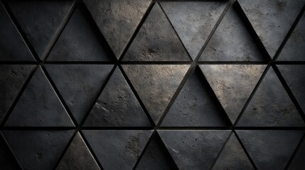 Dark, geometric triangular pattern