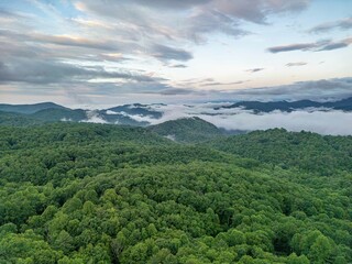sunset on the mountain