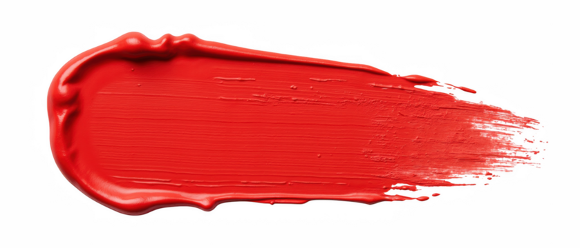 Bright red paint stroke vibrant color artistic texture smooth finish creative background paint splash abstract design artistic expression