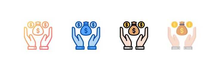 Success icon set multiple style collection