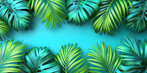 palm leaves background